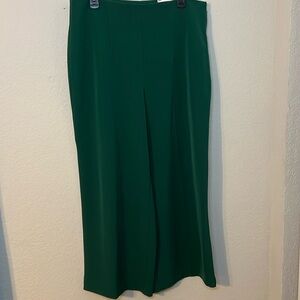 Nine West High Rise Wide Leg Green Pants